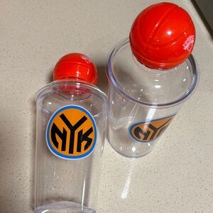 NYK  Knicks MSG 16 oz Clear PLASTIC Collectible Cups (set of 2) sold at MSG